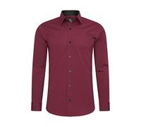 Rusty Neal Camicia da uomo Premium Slim Fit a maniche lunghe, elasticizzata, colore grigio, con collo a ventaglia, per il tempo libero, M