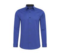 Rusty Neal Camicia da uomo Premium Slim Fit a maniche lunghe Stretch Grigio colletto Kent Camicia Business Camicia per il tempo libero M, Sax, 6XL