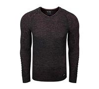 Rusty Neal Maglione da uomo a maniche lunghe, girocollo, con design stravagante, in stile biker, 325
