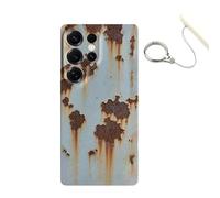 Rusty Phone Case,Rust Glossy Vintage Metal Texture Pattern Phone Case, Creative Industrial Iron Style Shockproof Cases for Samgsung Galaxy S25/S24/S23/S22 Ultra Plus (for GalaxyS22 Plus,Rusty)