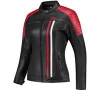 Rusty Stitches Alice, giacca di pelle donna 38 female Nero/Bianco/Rosso