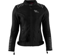 Rusty Stitches Amanda, giacca di pelle donna 40 female Nero/Bianco