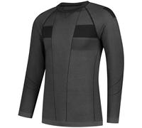 Rusty Stitches Baselayer Camicia funzionale a maniche lunghe, grigio/nero, Taglia S/M