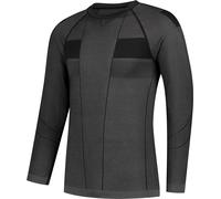 Rusty Stitches Baselayer Camicia funzionale a maniche lunghe, nero-grigio, taglia S M