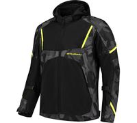 Rusty Stitches Carlo Giacca tessile moto, nero-grigio-giallo, taglia L per maschi
