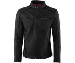 Rusty Stitches Chase Giacca moto in pelle, nero, taglia S per maschi