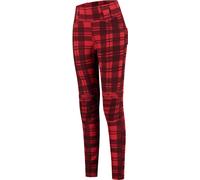 Rusty Stitches Claudia V2 Chequered, leggings donna 36 female Rosso/Nero
