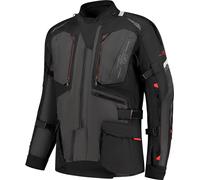 §Giacca Moto Rusty Stitches Cliff Nero-Grigio-Rosso§
