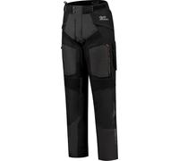 Rusty Stitches Cliff Pantaloni tessili da moto impermeabili, nero-grigio-rosso, taglia 4XL per maschi