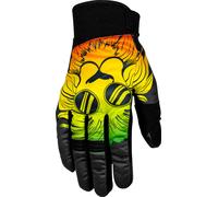 Rusty Stitches Clyde V2 Rasta, guanti S male Nero/Giallo/Verde