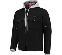 Rusty Stitches Glenn Giacca tessile moto, nero, Taglia M