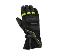 Rusty Stitches Cole Guanti da moto impermeabili, nero-giallo, taglia 2XL per maschi