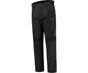 Rusty Stitches Hugo Pantaloni tessili da moto impermeabili, nero-grigio, taglia M per maschi