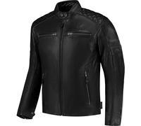 Rusty Stitches Super Jari V2 Giacca di pelle da moto, nero, taglia 6XL per maschi
