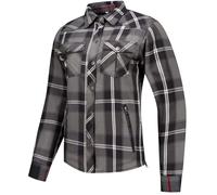 Rusty Stitches Liss V2 Camicia da moto da donna, nero-grigio-bianco, taglia 46 per donne