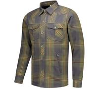 Rusty Stitches Neil V2 Camicia da moto, blu/verde, Taglia S