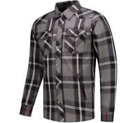 Rusty Stitches Neil V2 Camicia da moto, nero-grigio-bianco, taglia M per maschi