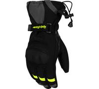 Rusty Stitches Olly, guanti 3XL male Nero/Grigio/Giallo Fluo