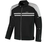 Rusty Stitches Sean Giacca tessile da moto, nero-grigio, taglia L per maschi