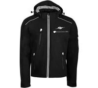 Rusty Stitches Stan Giacca tessile moto, Bianco/nero, Taglia 3XL