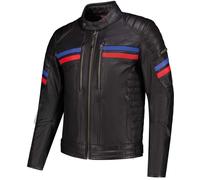 Rusty Stitches Steve, giacca in pelle L male Nero/Rosso/Blu