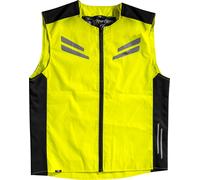 Rusty Stitches Stewart Gilet di sicurezza per moto, nero-giallo, taglia 7XL