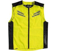 Rusty Stitches Stewart Gilet di sicurezza per moto, nero-giallo, taglia 3XL