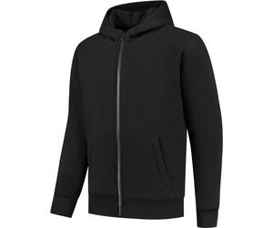 Rusty Stitches Super Peter Felpa con cappuccio e zip da moto, nero, Taglia 7XL