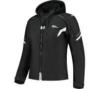 Rusty Stitches Taylor, giacca tessile impermeabile donna 46 female Nero/Bianco