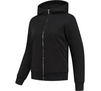 Rusty Stitches Wendy Felpa con cappuccio e zip da moto da donna, nero, taglia 42 per donne