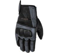 Rusty Stitches Guanti da moto Zeke Nero-Grigio Taglia L Uomo
