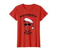 Ruth Bader Gingsburg - RBG Xmas Divertente Tshirt Maglietta, Donna, Rosso, S