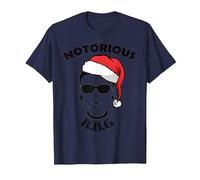 Ruth Bader Gingsburg - RBG Xmas Divertente Tshirt Maglietta, Uomo, Navy, S