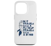 Ruth Bader Ginsburg NON FRAGILE COME IL FIORE Meme SUL RETRO Custodia per iPhone 13 Pro
