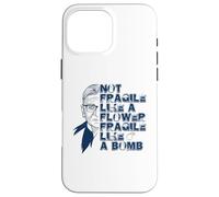 Ruth Bader Ginsburg NON FRAGILE COME IL FIORE Meme SUL RETRO Custodia per iPhone 16 Pro Max