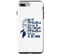 Ruth Bader Ginsburg NON FRAGILE COME IL FIORE Meme SUL RETRO Custodia per iPhone 7 Plus/8 Plus