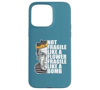 Ruth Bader Ginsburg NON FRAGILE COME IL FIORE RBG Meme SUL RETRO Custodia per iPhone 15 Pro Max