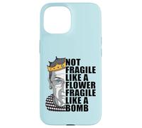 Ruth Bader Ginsburg NON FRAGILE COME UNA BOMBA DI FIORI RBG Meme Custodia per iPhone 15