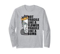 Ruth Bader Ginsburg Non Fragile Come Una Bomba di Fiori RBG Meme Maglia a Manica