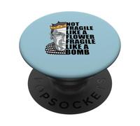 Ruth Bader Ginsburg NON FRAGILE COME UNA BOMBA DI FIORI RBG Meme PopSockets PopGrip Adesivo