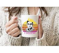 Ruth Bader Ginsburg RBG Fight for Womens Right Tazza da tè al caffè bianco Tazza da 330 ml normale Mug Cup