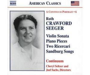 Ruth Crawford Seeger Violin Sonata, Piano Pieces (Continuum) (CD) Album