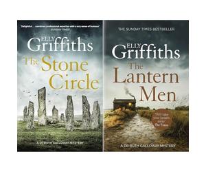 Ruth Galloway Past & Present Collection by Elly Griffiths: The Stone Circle & The Lantern Men - Ancient Rituals & Killer's Dangerous Game (2-Book Set)