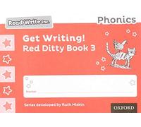 Ruth Miskin Read Write Inc. Phonics: Get Writing Red Ditty Book 3 P (Tascabile)