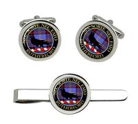 Rutherford Clan Scozzese Gemelli E Fermacravatta Set