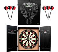 Ruthless Home Darts Center, bersaglio completo per la casa, con armadio, bersaglio e 2 set di freccette (Cobra)