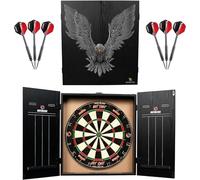 Ruthless Home Darts Center, bersaglio completo per la casa, con armadio, bersaglio e 2 set di freccette (Aquila)