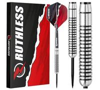 RUTHLESS Ranger I - Set di freccette professionali in tungsteno con punta in acciaio, 22 g e 24 g, con alette e steli (24 g)