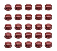 Ruuizksa 30 pezzi 6,35 mm fusto vite interna in pedale per chitarra regolatore effetti amplificatore pulsante accessori per chitarra rosso