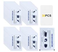 Ruuizksa 50 pezzi per lettore di schede dual-side CR80 schede di pulizia per lettori di schede in plastica